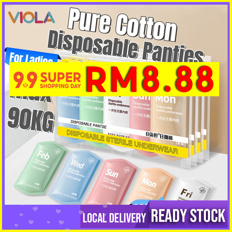 Disposable Panties Cotton / Maternity Travel Panty Underwear / Seluar