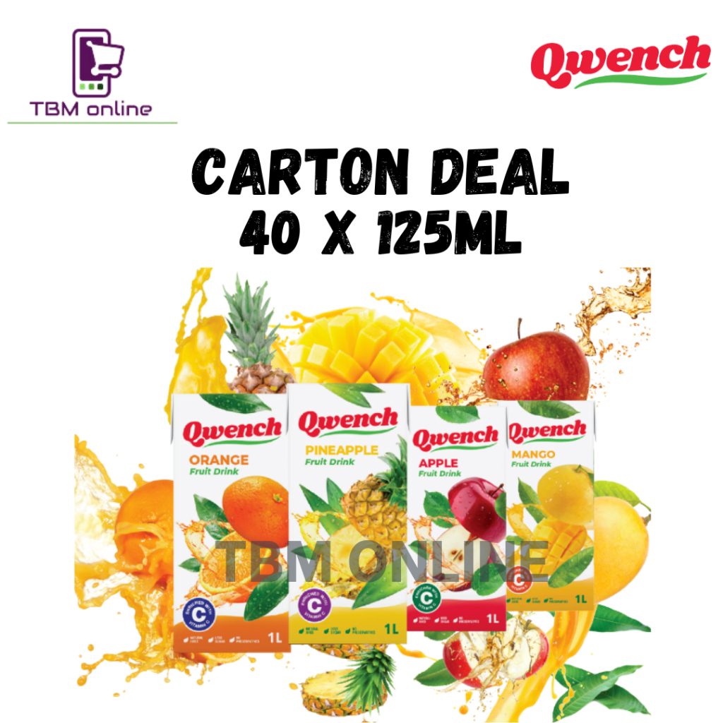 [Carton Deal] Qwench Fruit Juice Fruit Drink - Orange/ Mango/ Pineapple ...