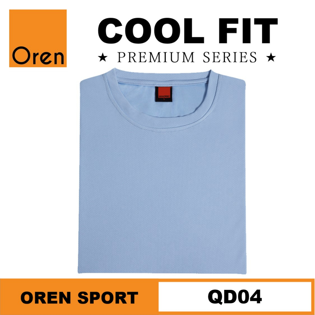 【PREMIUM】 QD04 OREN SPORT Cool Fit Microfiber Round Neck T Shirt Men ...