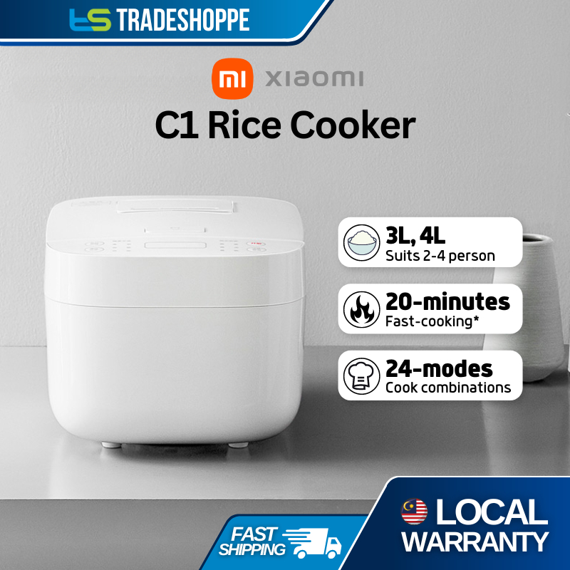 Xiaomi Mijia C1 Rice Cooker Non Sticky (3L/4L/5L) 24hrs Timer, 24
