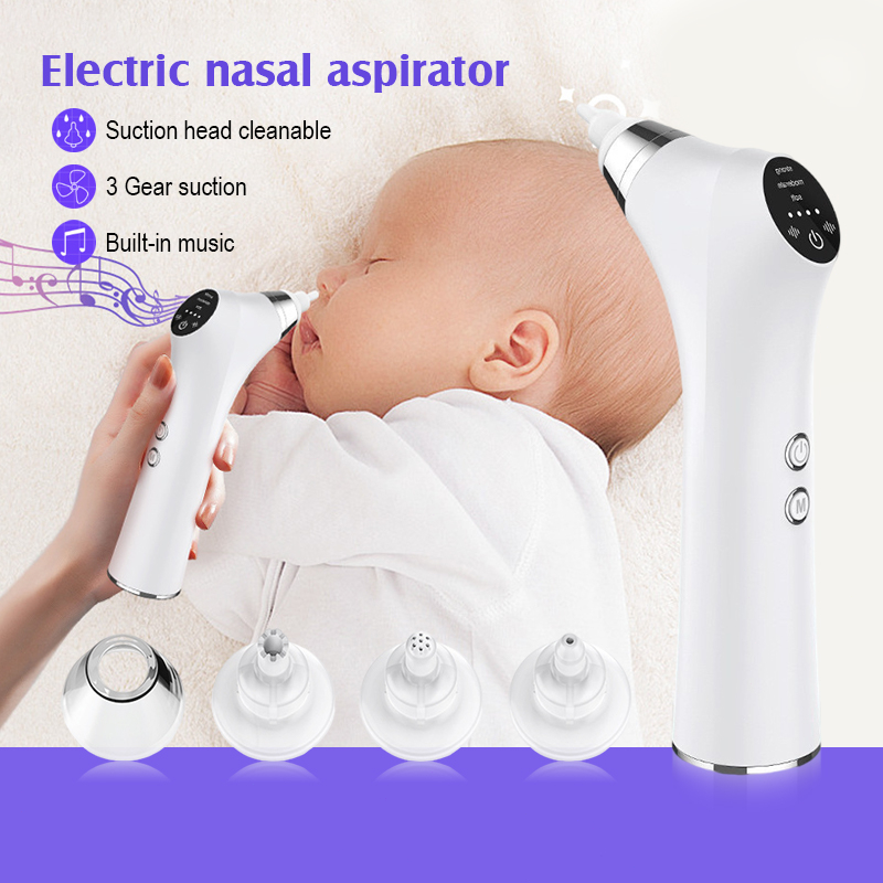 New Style Premium Baby Electric Ear & Nasal Aspirator Ear Nose Cleaner