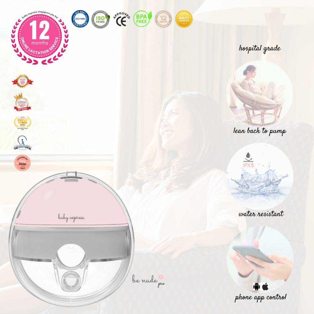 Baby Express BE Nude PRO Wearable Breast Pump | Shopee Malaysia