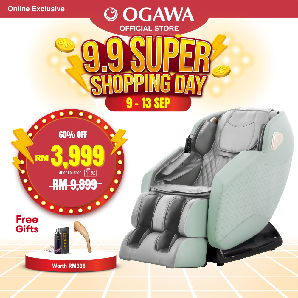 [9.9] Ogawa iMelody Massage Chair Free Caree Touch + 3 in 1 Leather Kit