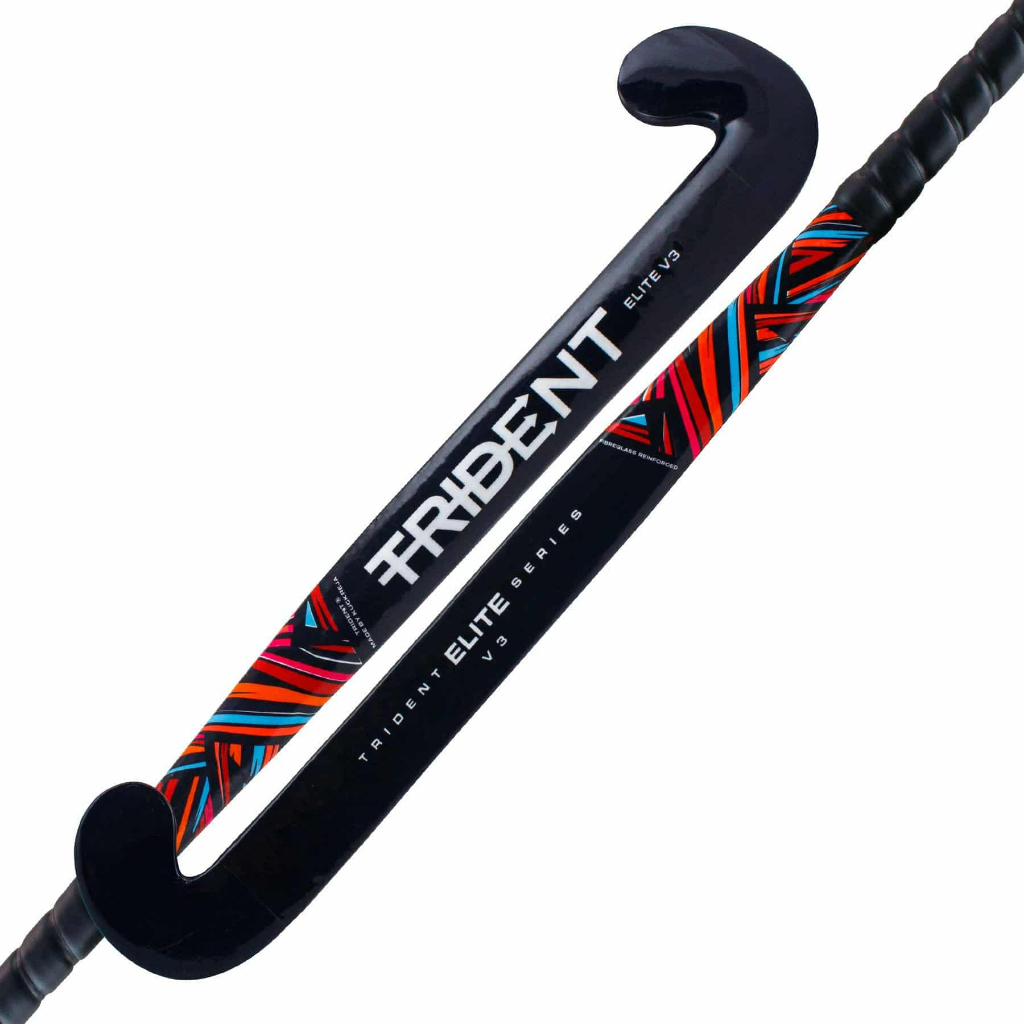 Trident Elite V3 Wood Fibreglass Outdoor Hockey Stick Training Hockey