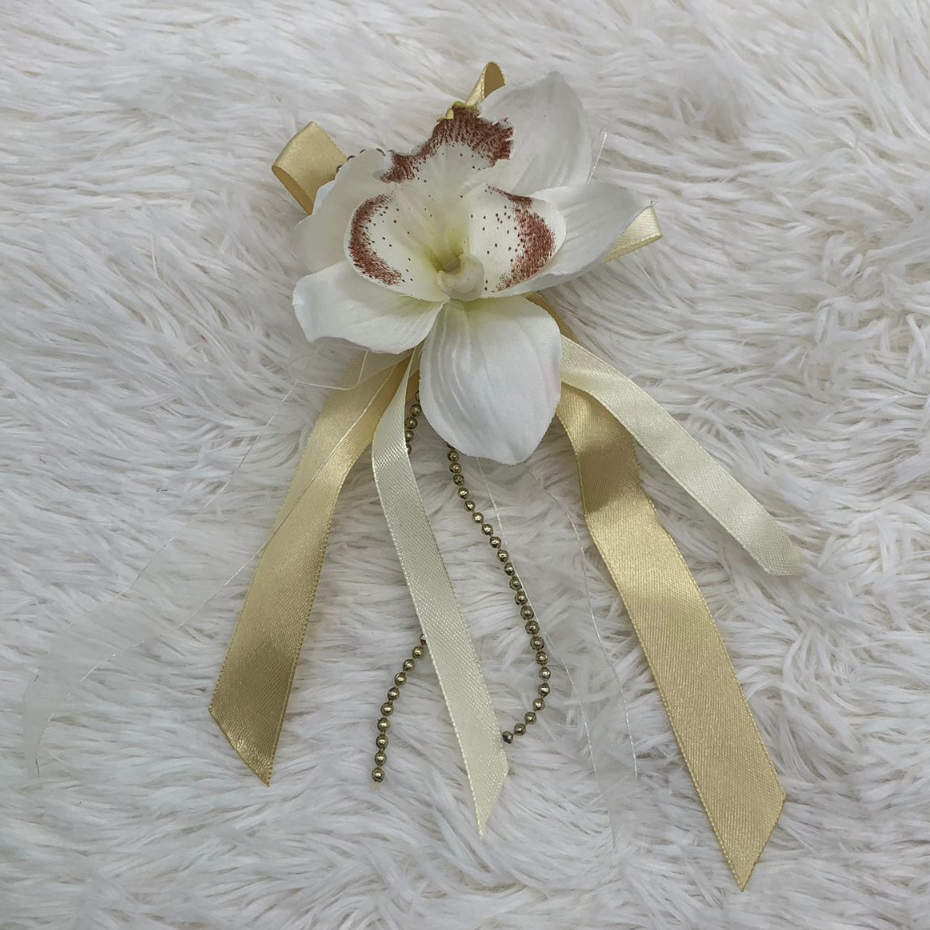 [Ready Stock] Orchid Flower Corsages With Pin/ Bunga Rozek/ Bunga ...