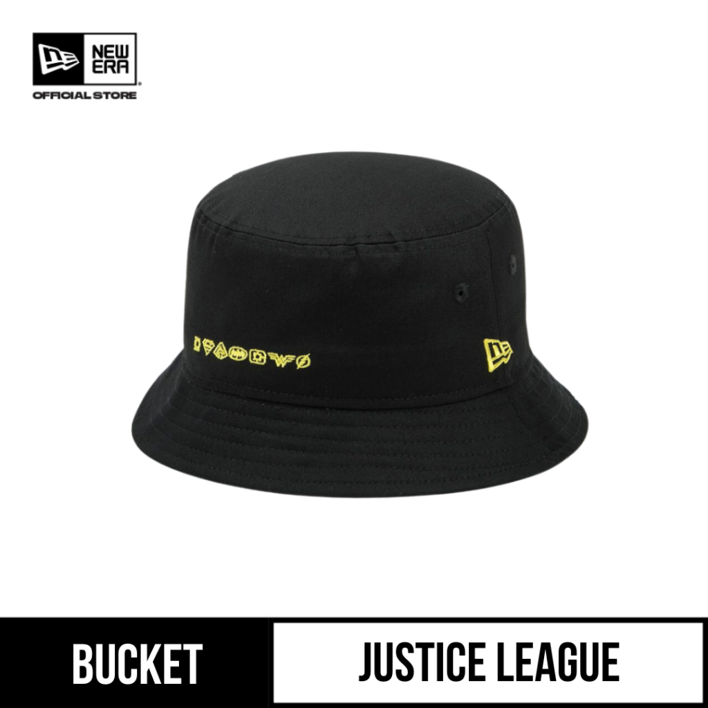 New Era Warner Brothers 100th Justice League Chrome Black Bucket Hat