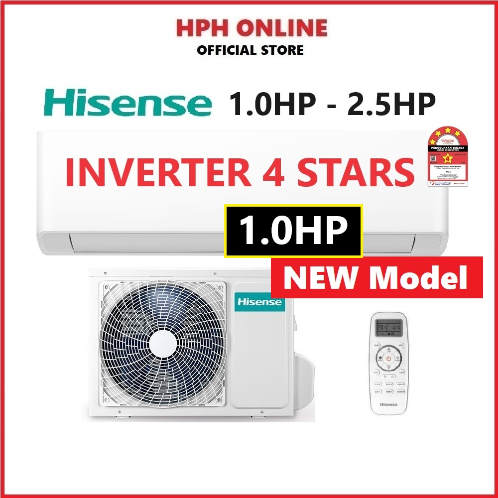 Hisense Inverter R32 Air Conditioner 1hp 15hp 2hp 25hp Aircond Air Cond Shopee Malaysia 8205