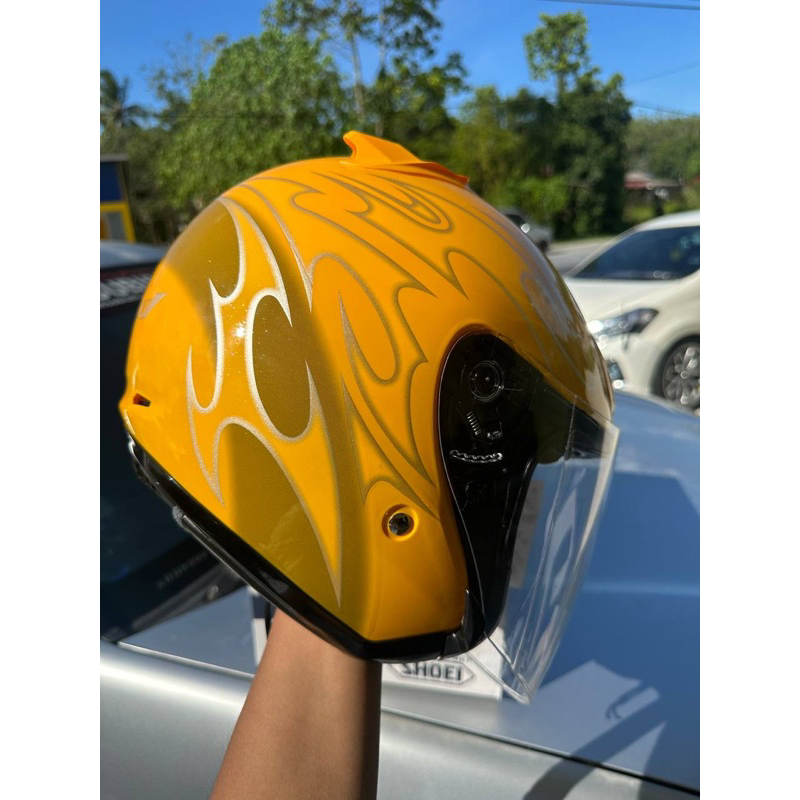 helmet shoei jack kuning HELMET SHOEI JFORCE2 JACK KUNING PREMIUM