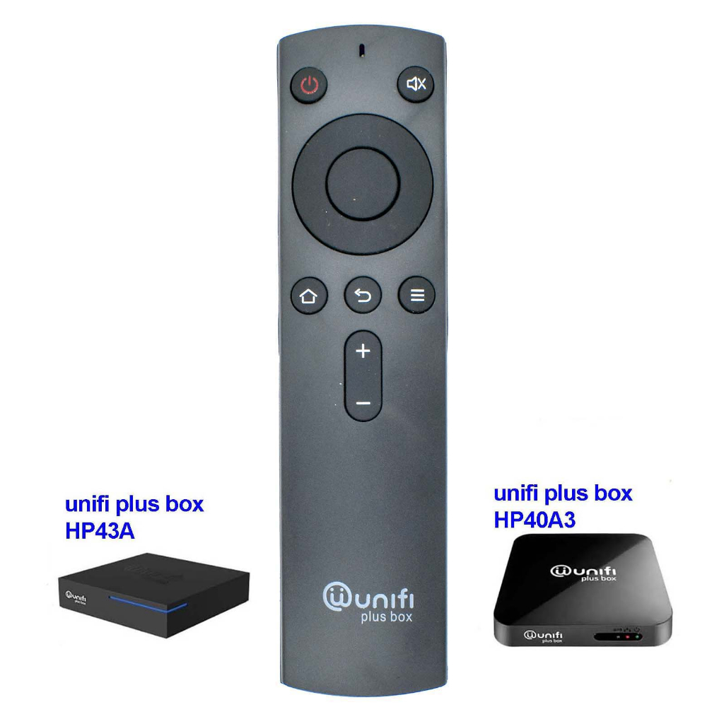 Unifi Plus Box Compatible Remote Control Black HP40A3 myunifi playtv TM