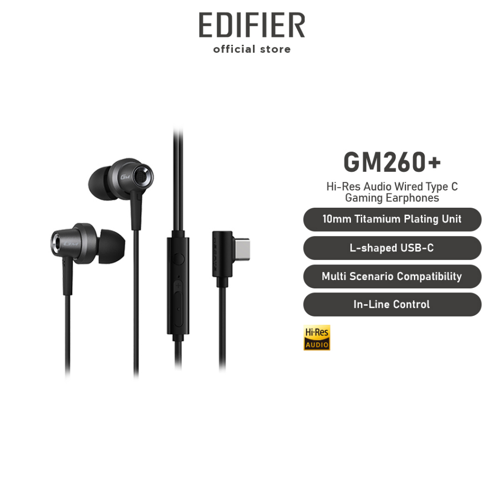 Edifier Hecate GM260 Plus Hi-Res Audio Wired Gaming Earphones With