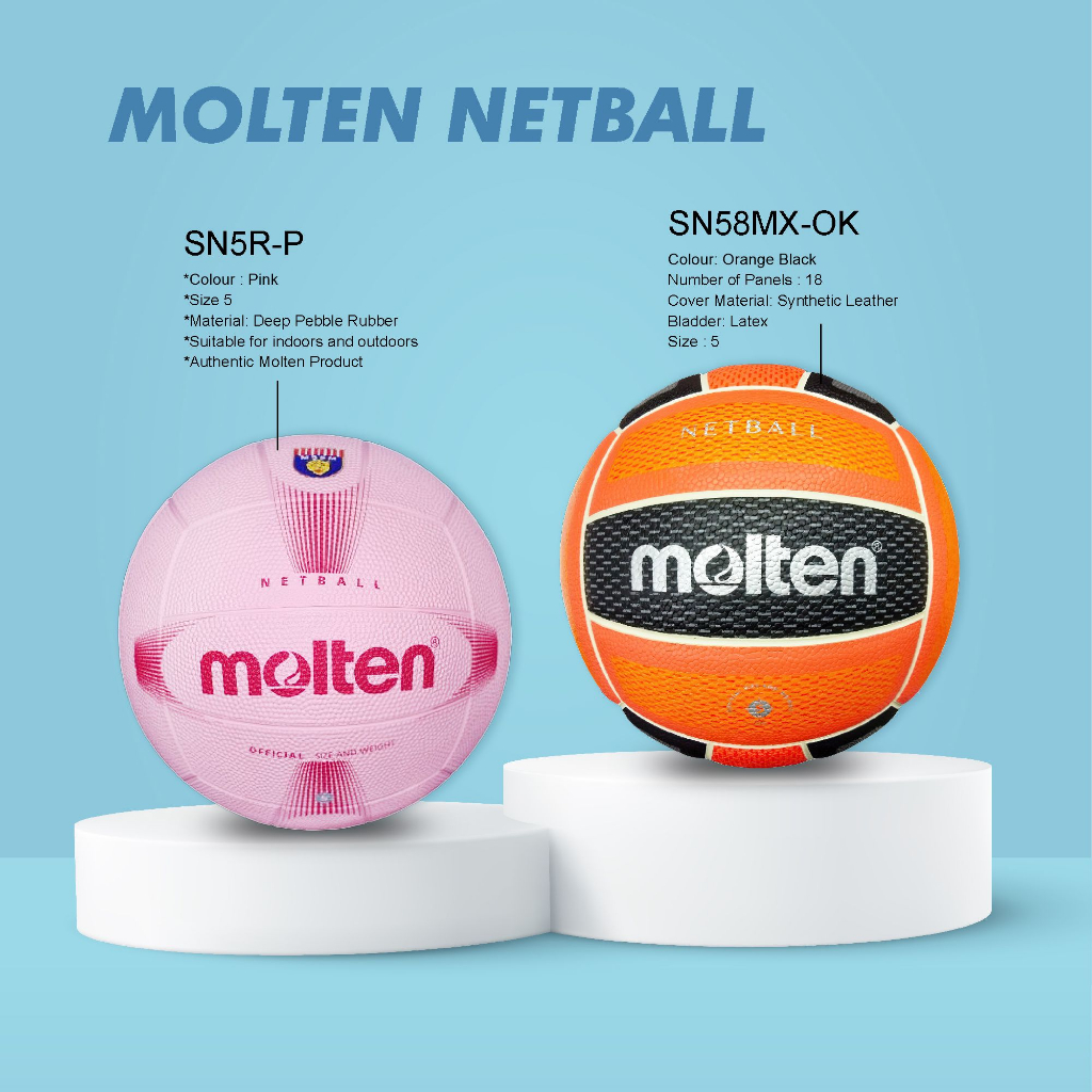 Molten Netball Size 5 Bola Jaring Netball Shopee Malaysia