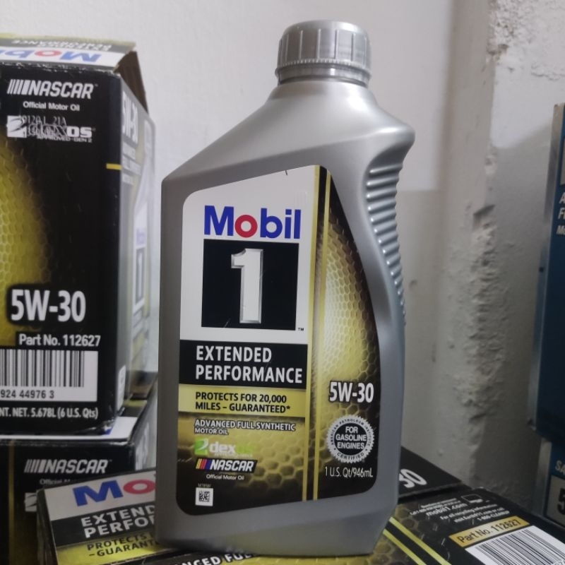 (MADE IN USA) Mobil 1 Extended Performance Car Engine Oil 5W30 1L GOLD