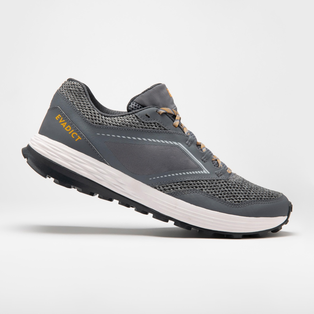 Jogging Men Trail Running TR Shoes (Flexible & Grip) - Grey - Evadict