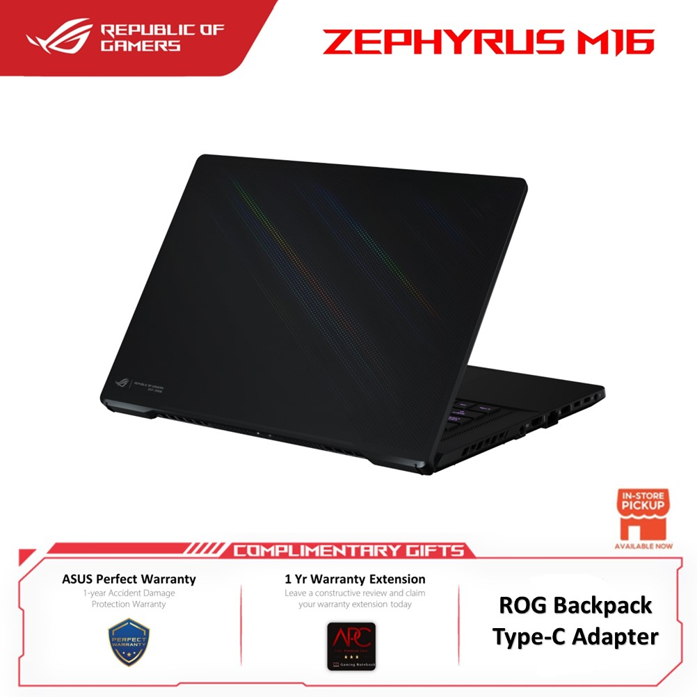 Asus ROG Zephyrus M16 GU603Z-MK8054W Laptop (Intel i7 12700H, 16gb ram ...