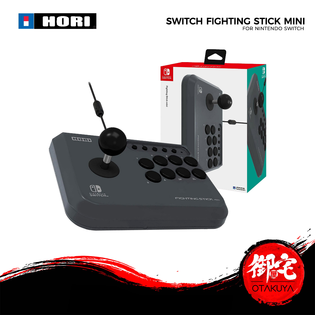 Hori Fighting Stick Mini in Gray - Nintendo Switch