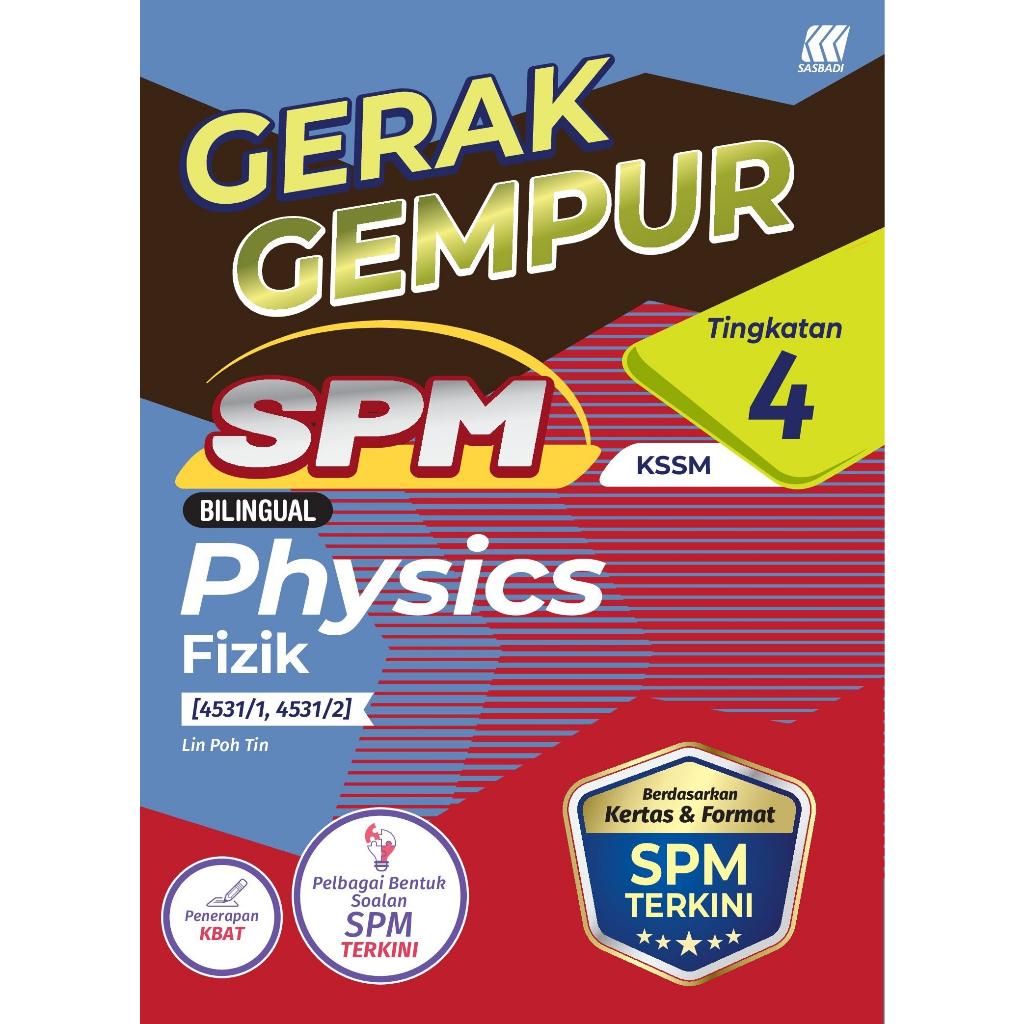 [READY STOCK] 📘📘 GERAK GEMPUR SPM FIZIK (DWIBAHASA) TINGKATAN 4 KSSM