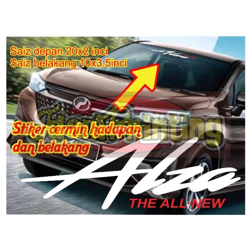 Stiker Cermin NEW PERODUA ALZA | Shopee Malaysia