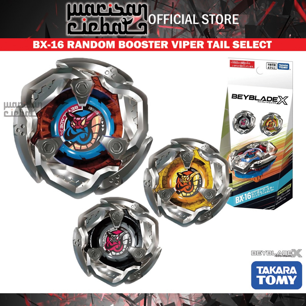 Booster Beyblade X BX-16 Vol.1 Viper Tail Select - Takara Tomy - Set Complet De 3 - Neuf