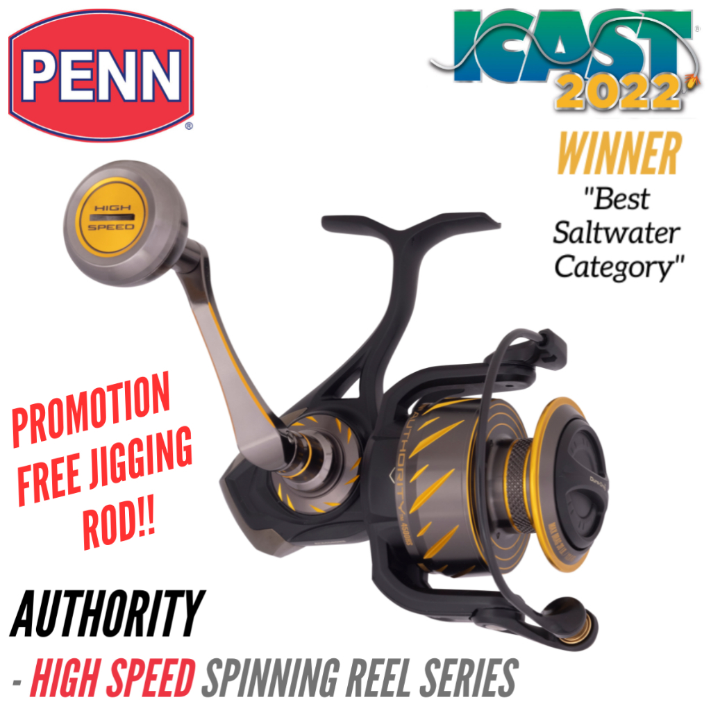Shimano Angelrollen Gebraucht PENN Authority 6500HS Spin Angelrolle   Hochleistungs-Spinnrolle
