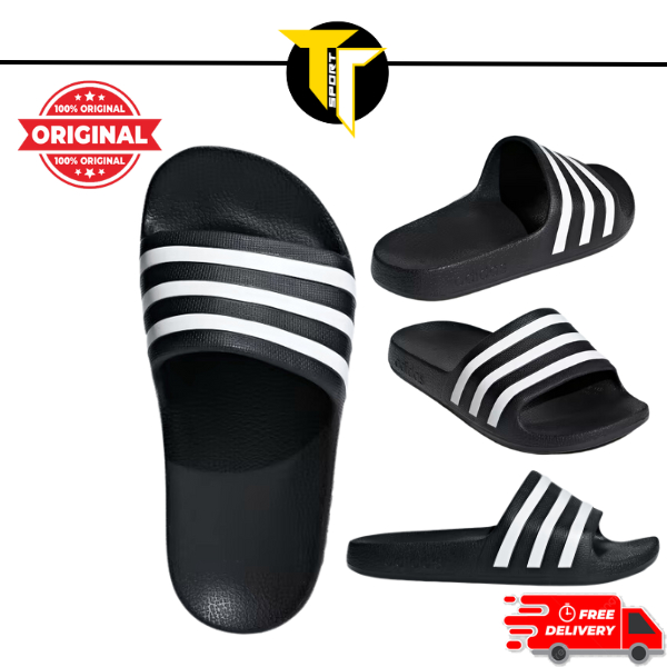 Adidas 100% Original Adilette Aqua Slides Kids / Slipper / Sandals / Selipar Adidas Kanak/ Adidas Slide F35556