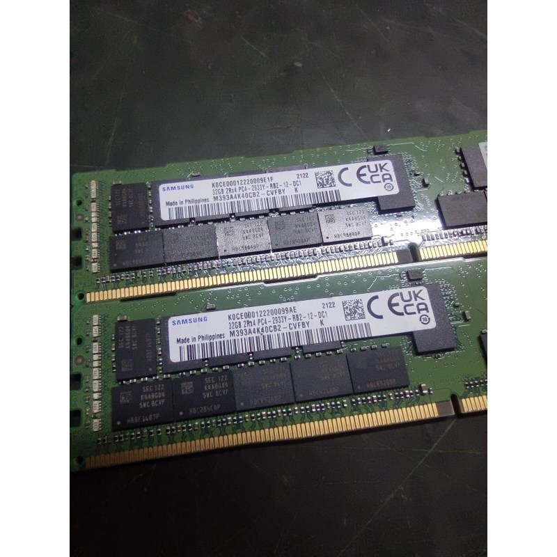 SERVER RAM SAMSUNG m393a4k40cb2-cvfby 32GB 2Rx4 PC4 2933Y DDR4 ECC RAM ...