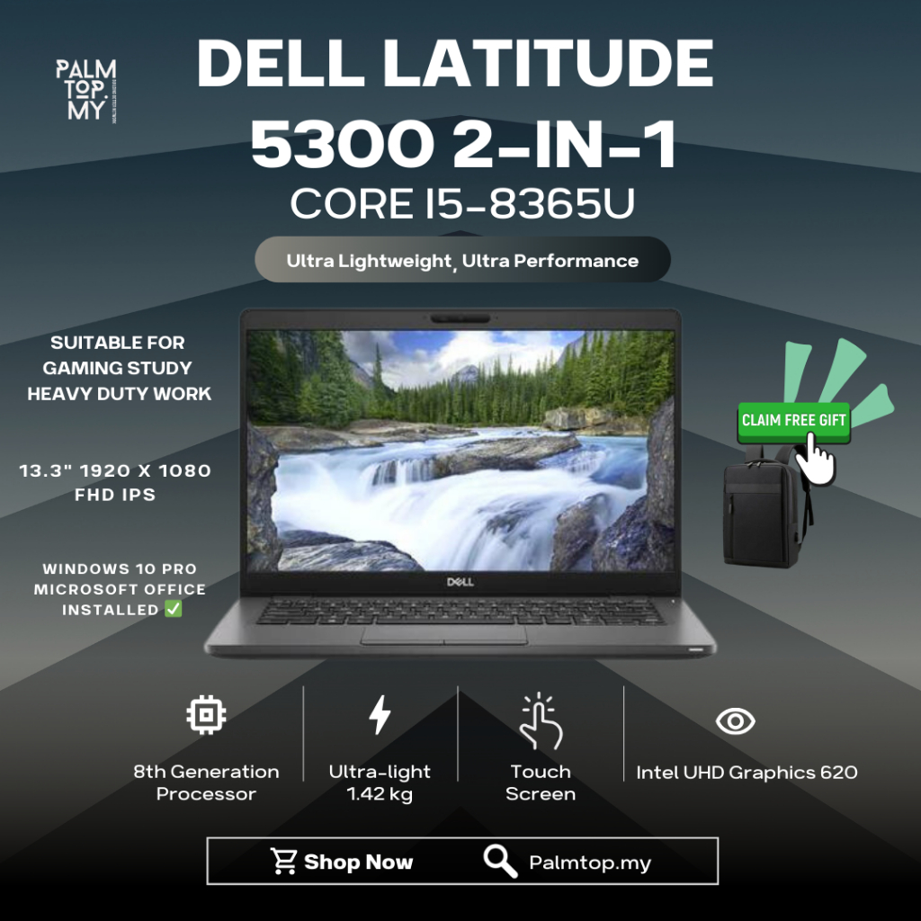 DELL LATITUDE 5300 2 IN 1 NOTEBOOK I5/I7 8TH GENERATION, LATITUDE 7390 ...