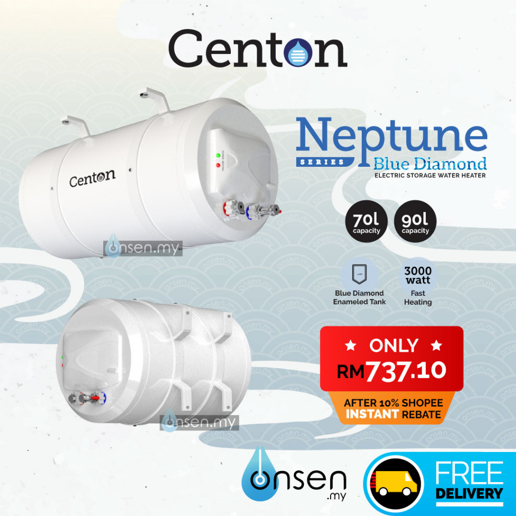 CENTON Multipoint Storage Water Heater Neptune Series (70 & 90 Liters) Shopee Malaysia