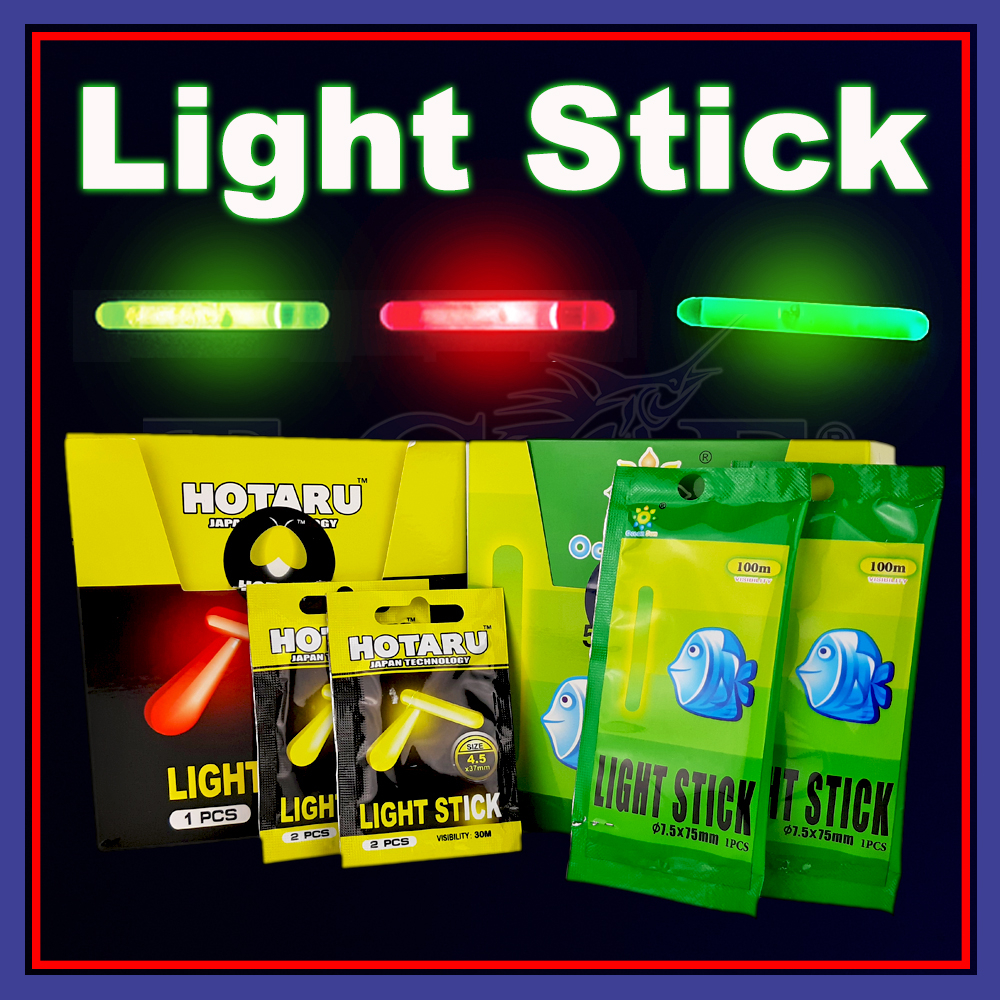 20mm- 75mm) Night Fishing Hotaru Ocean Light Stick Fluorescent Glow Float  Stick for Fishing Lampu pancing malam
