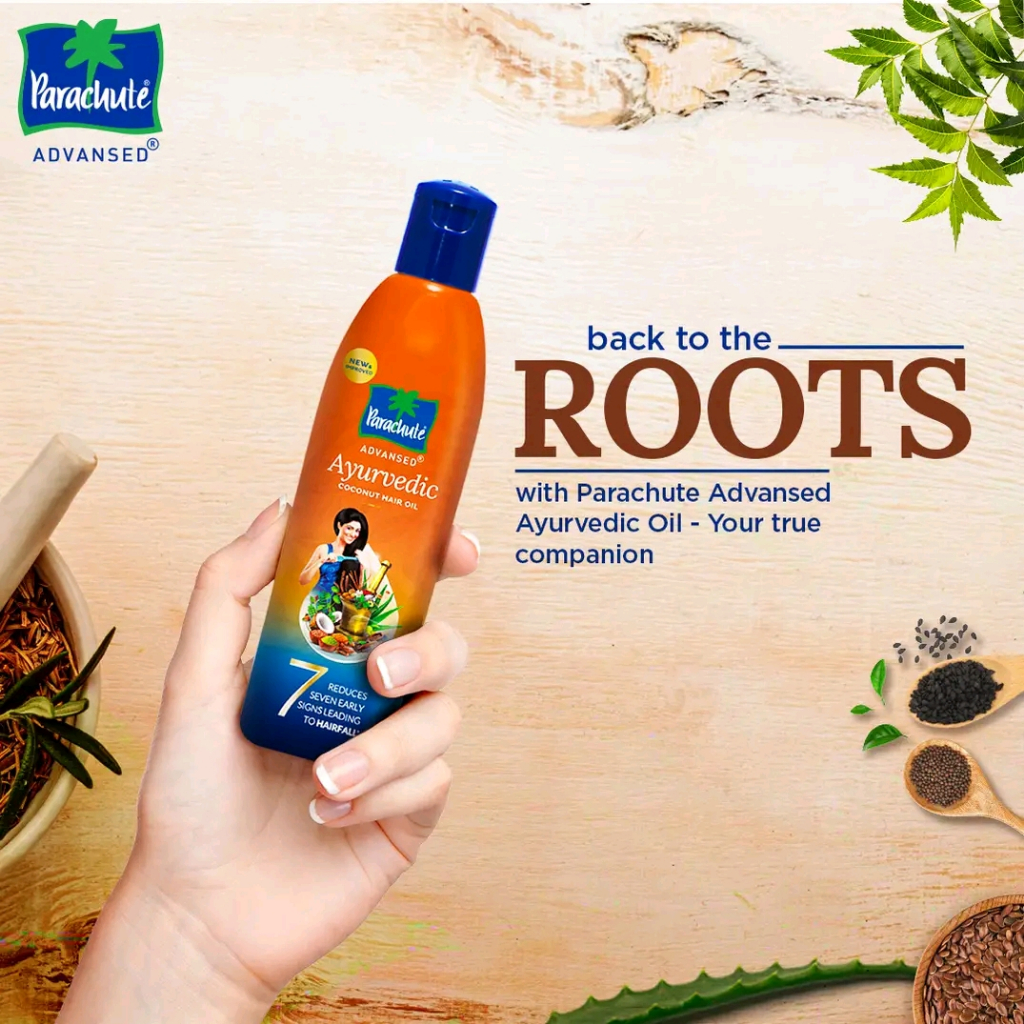 parachute ayurvedic coconut hair oil 180ml Shopee Malaysia