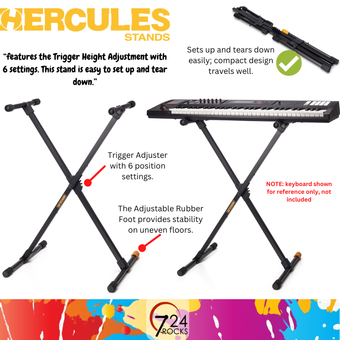 HERCULES stand Hercules KS118B TravLite Keyboard Stand HERCULES