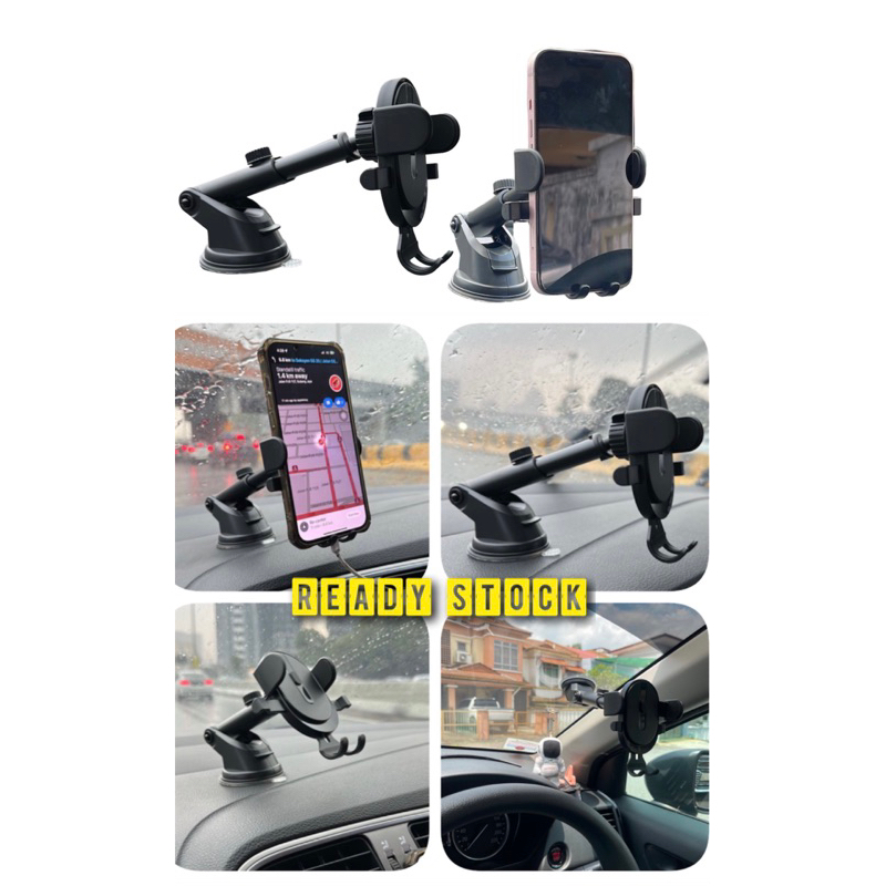 phone holder kereta untuk tampal atas dashboard atau cermin car phone