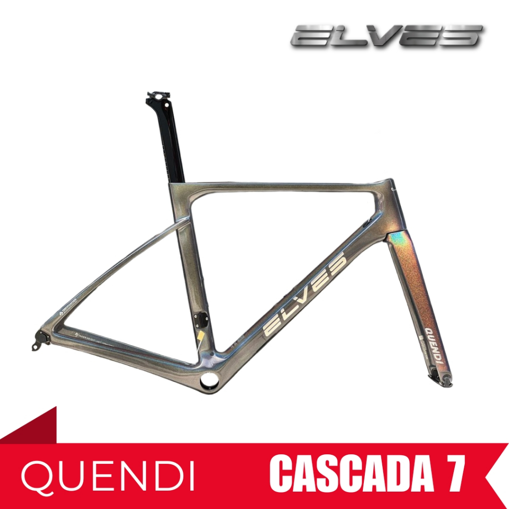 Elves Quendi Road Bike Carbon Frame 3D Magic Rim Brake Shopee