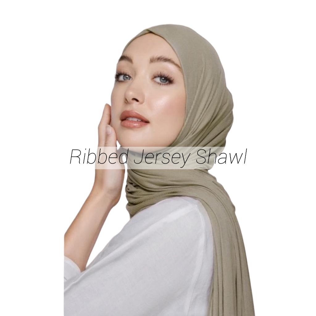 shawl jersey ribbed