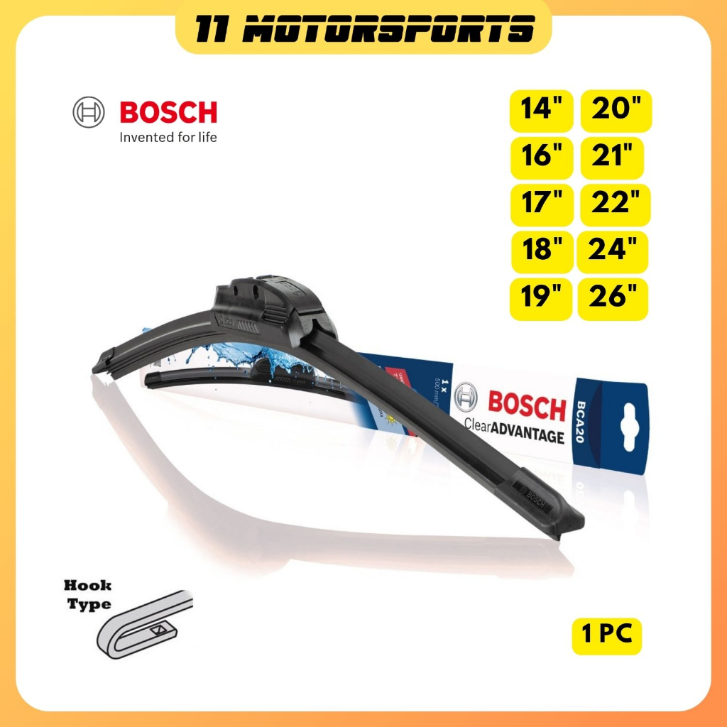 Bosch Clear Advantage Soft Wiper Blade BCA14 26 1PC Shopee