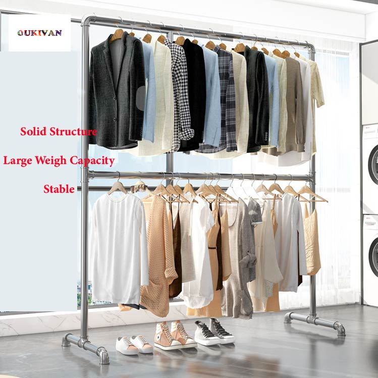 Adjustable Clothes Rack Rak Boleh Laras Ketinggian Pakaian Baju Multi ...