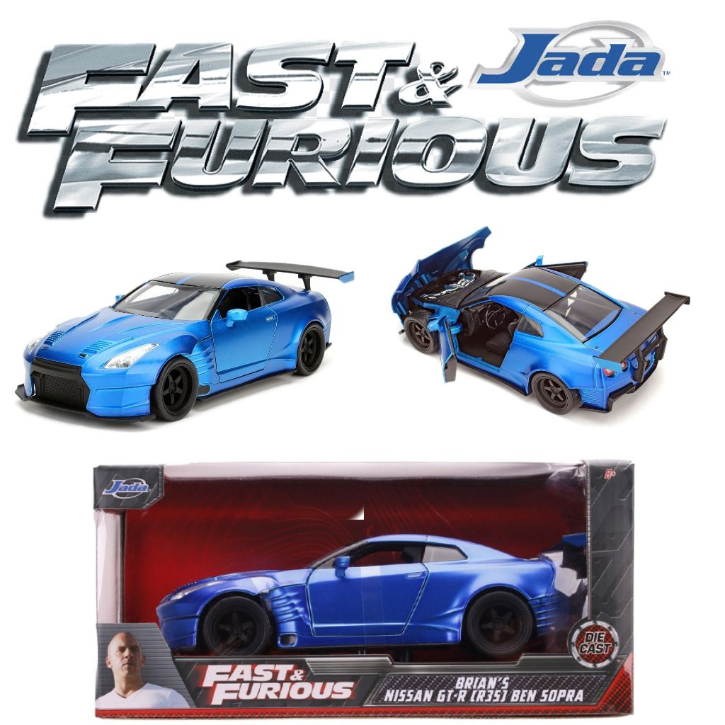 【READY STOCK】Scale :1/24 Jada Fast & Furious Brian's Nissan GT-R [R35 ...