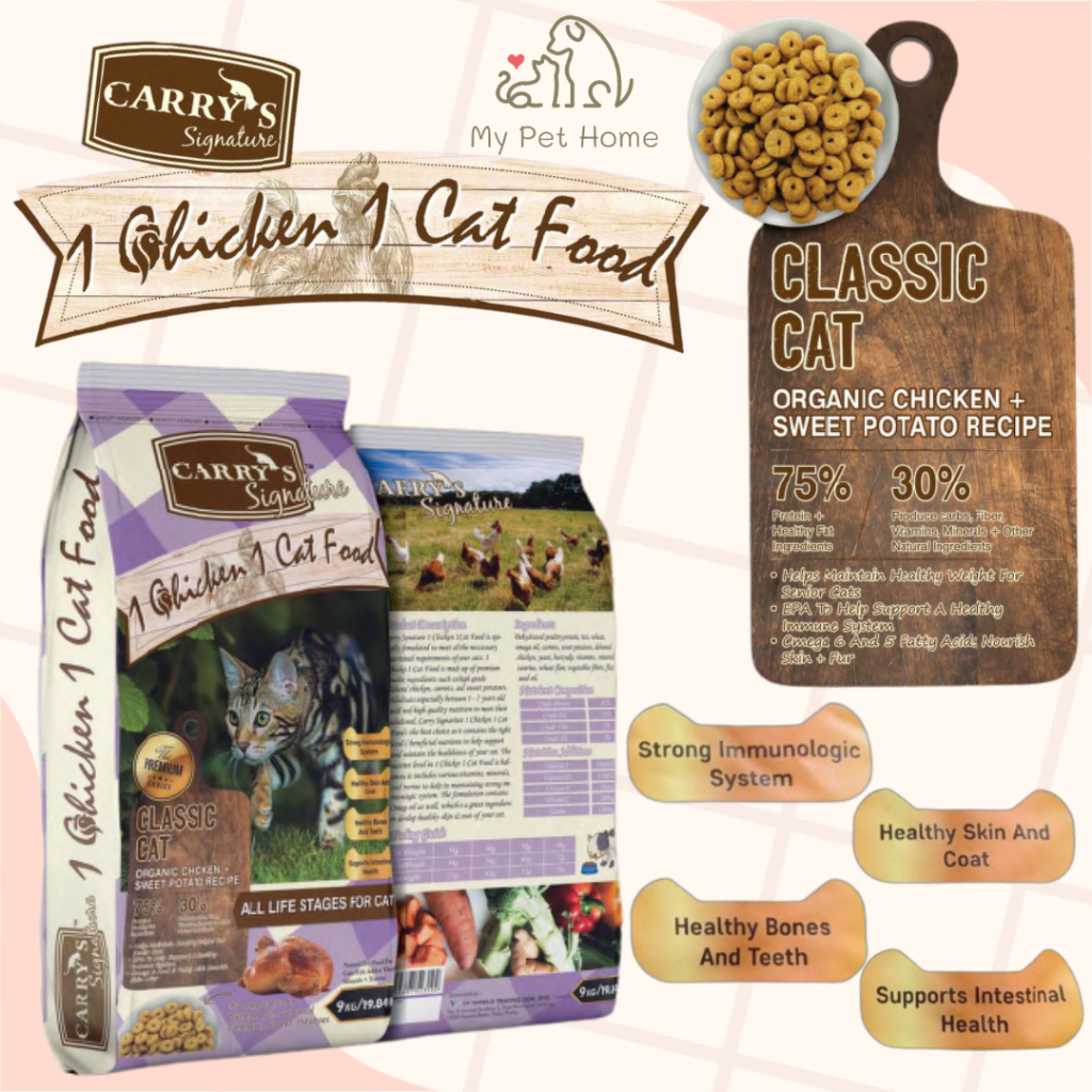 CARRY'S Signature 1 Chicken 1 Cat Food 9KG Shopee Malaysia
