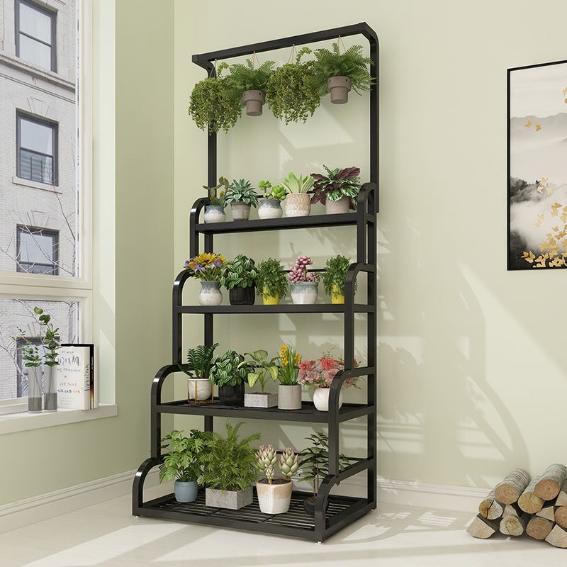 Multi-layer flower rack iron garden storage rack indoor storage rack ...