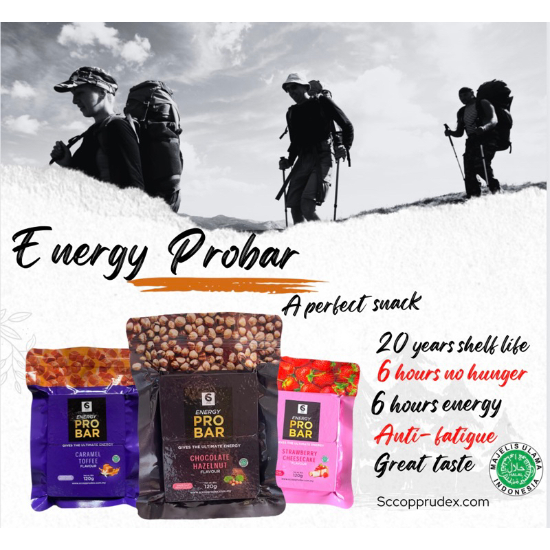 ENERGY PROBAR INDIVIDUAL PACK.1 PACK EMERGENCY/OUTDOOR&SAFETY FOOD ...