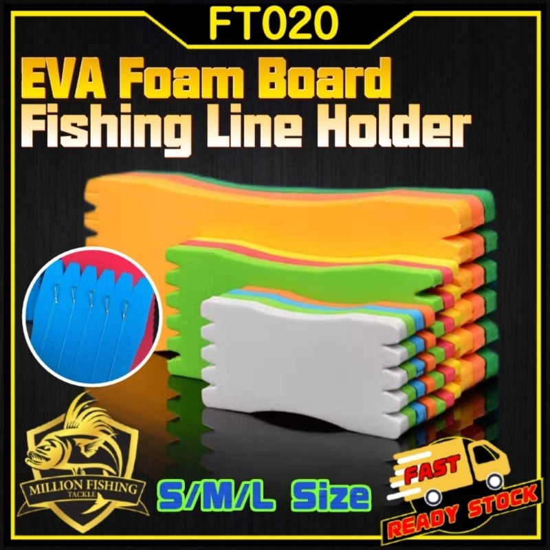 FT020】 Fishing Line Holder Eva Soft Foam Fishing Line Holder Snelled Hook  Rig Line Winders Lures Alat Sangkut Mata Kail