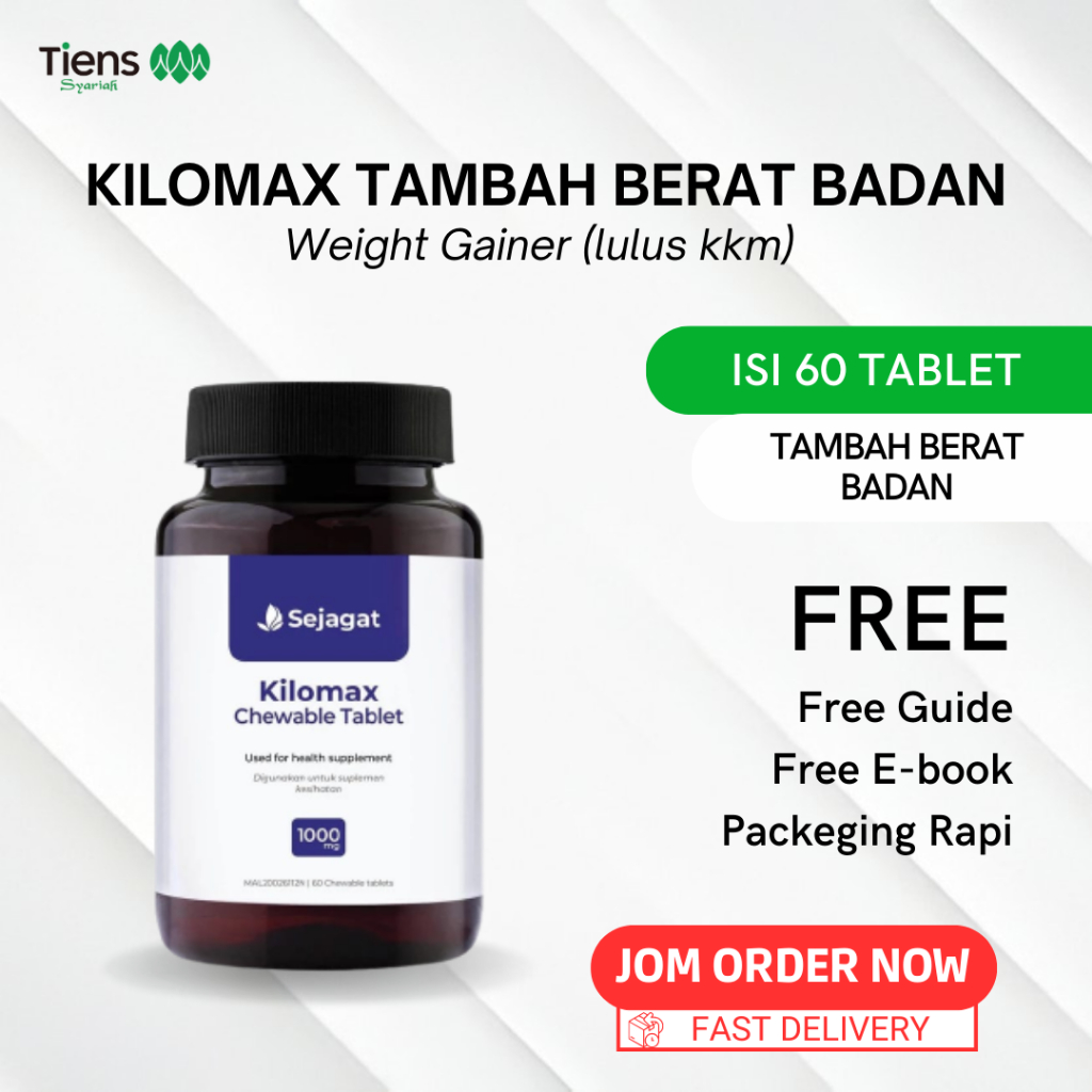 Kilomax Sejagat Chewable Tablet Original Ubat Gemuk Badan - Tambah ...