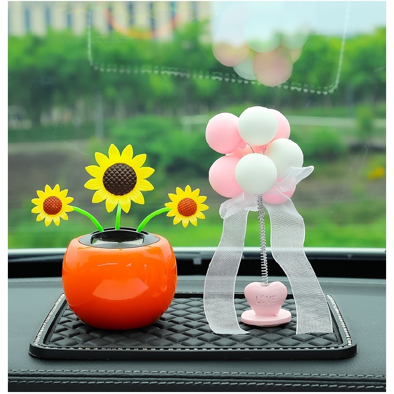 Creative Trending Car Decoration Solar Swing SUNFLOWER ShakingHead
