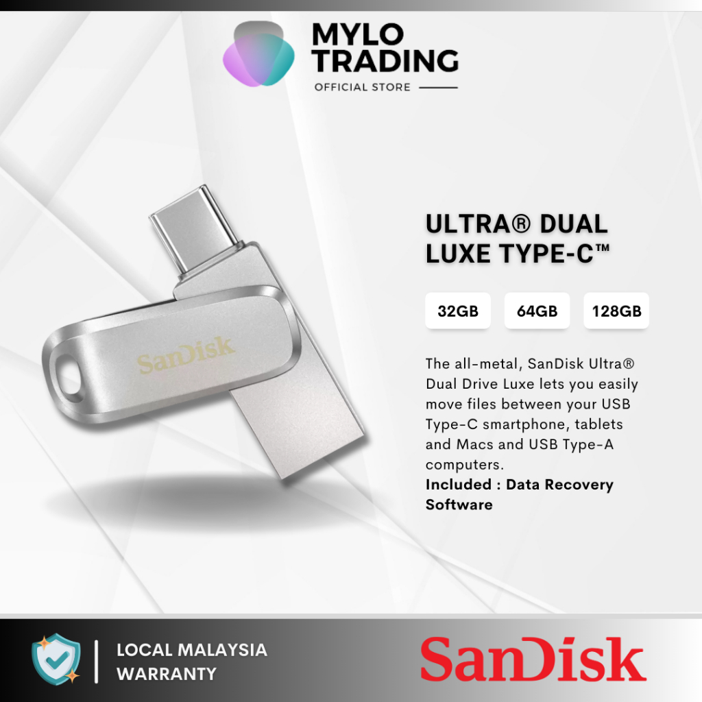 SanDisk Flash Drive USB 3.1 Pendrive OTG Type-C avec USB-A Pen Drive 1TB  512G