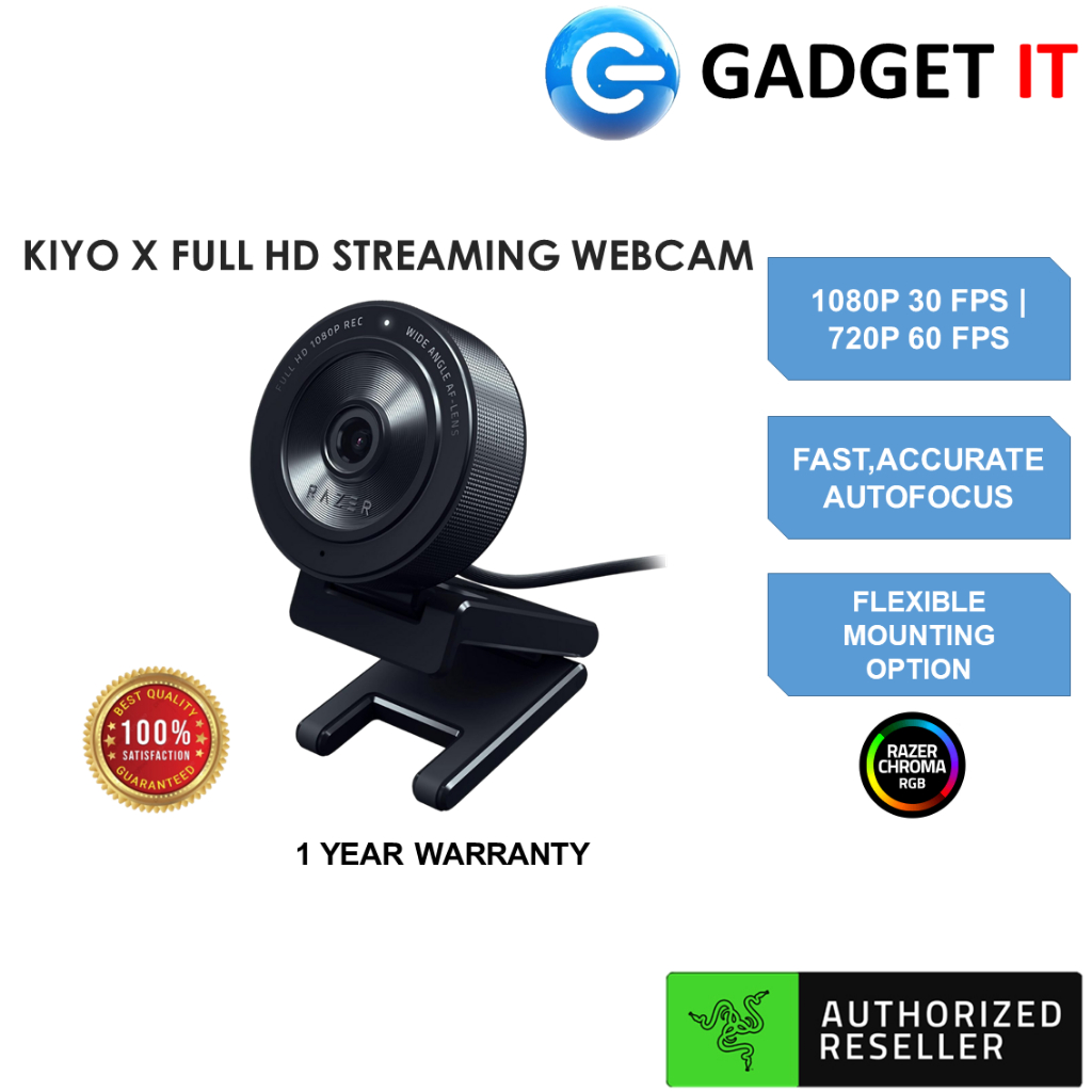 RAZER KIYO X USB WEBCAM FULL HD STREAMING (RZ19-04170100-R3M1