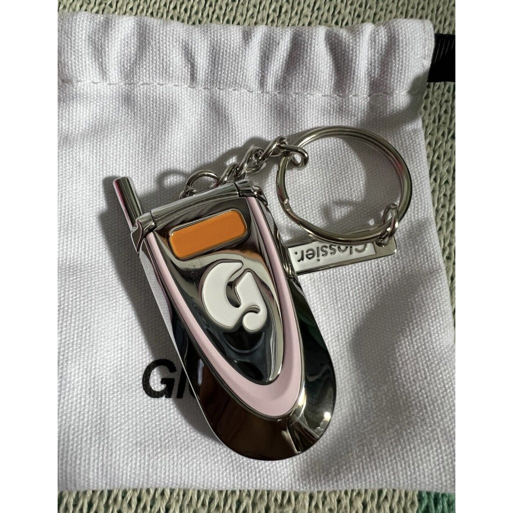 Glossier flip sale phone keychain