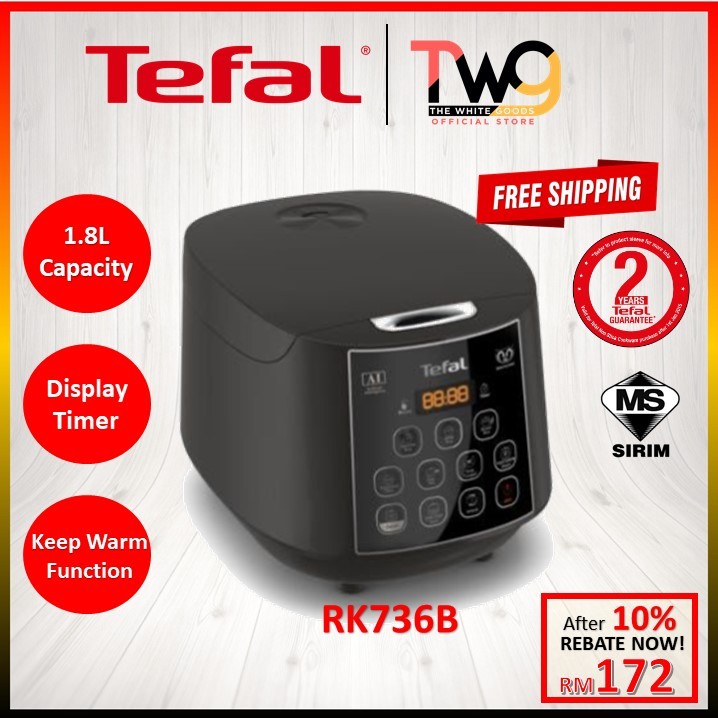 [EXPRESS SHIPPING] Tefal RK736B Easy Rice Fuzzy Plus Logic Rice Cooker