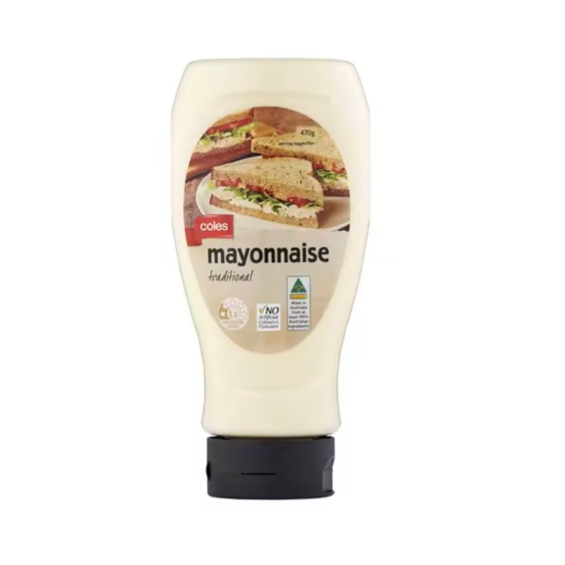 Coles Mayonnaise Traditional 470g Shopee Malaysia