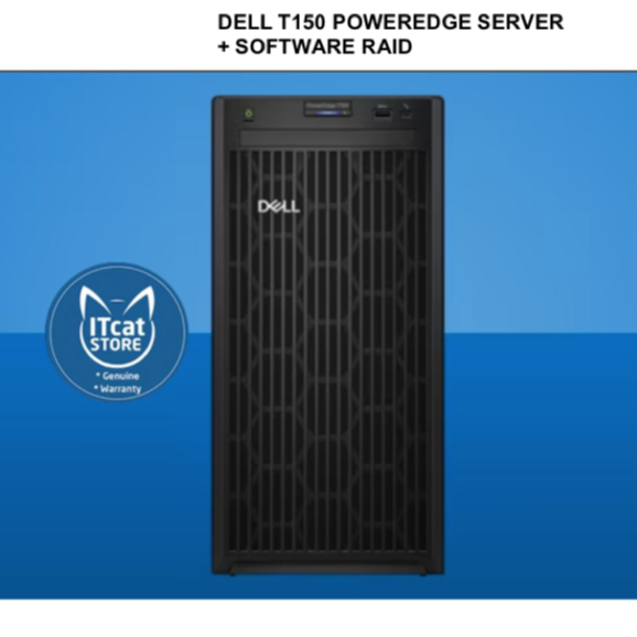🗣PROMO NEW DELL T150 POWEREDGE SERVER iNTEL XEON E2314/8GB RAM/1TB