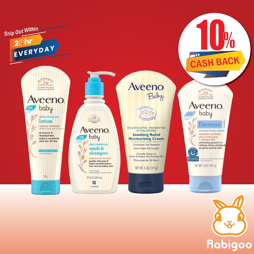 [CASHBACK 10] AVEENO BODY WASH & CREAM Shopee Malaysia