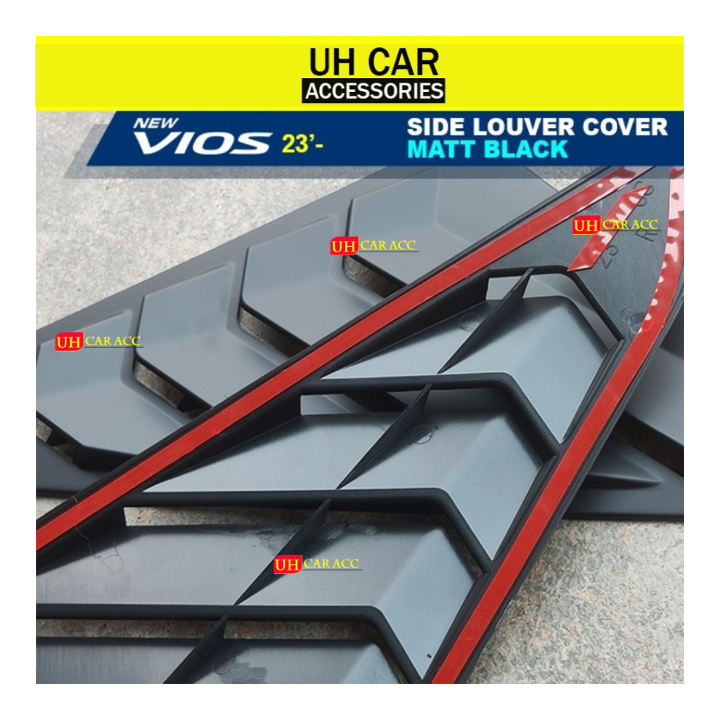 Toyota Vios 2023 NGC102 Rear Side Louver Cover Mustang Cover Rear Door ...